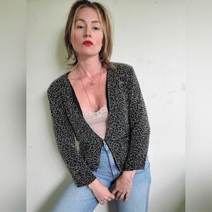 The Late Night Talk Show Beaded Blazer by Gestuz M